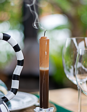 Vela colorida Hygge Lykke apagada